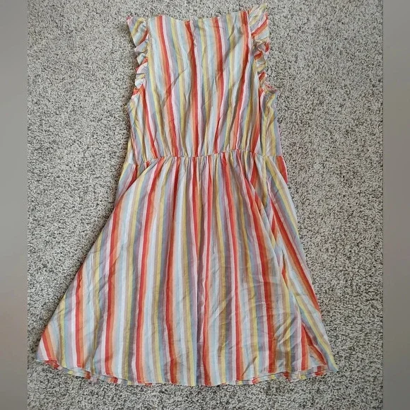 Anthropology Another Love Rumi button front dress oceanside stripe Small - Picture 8 of 9
